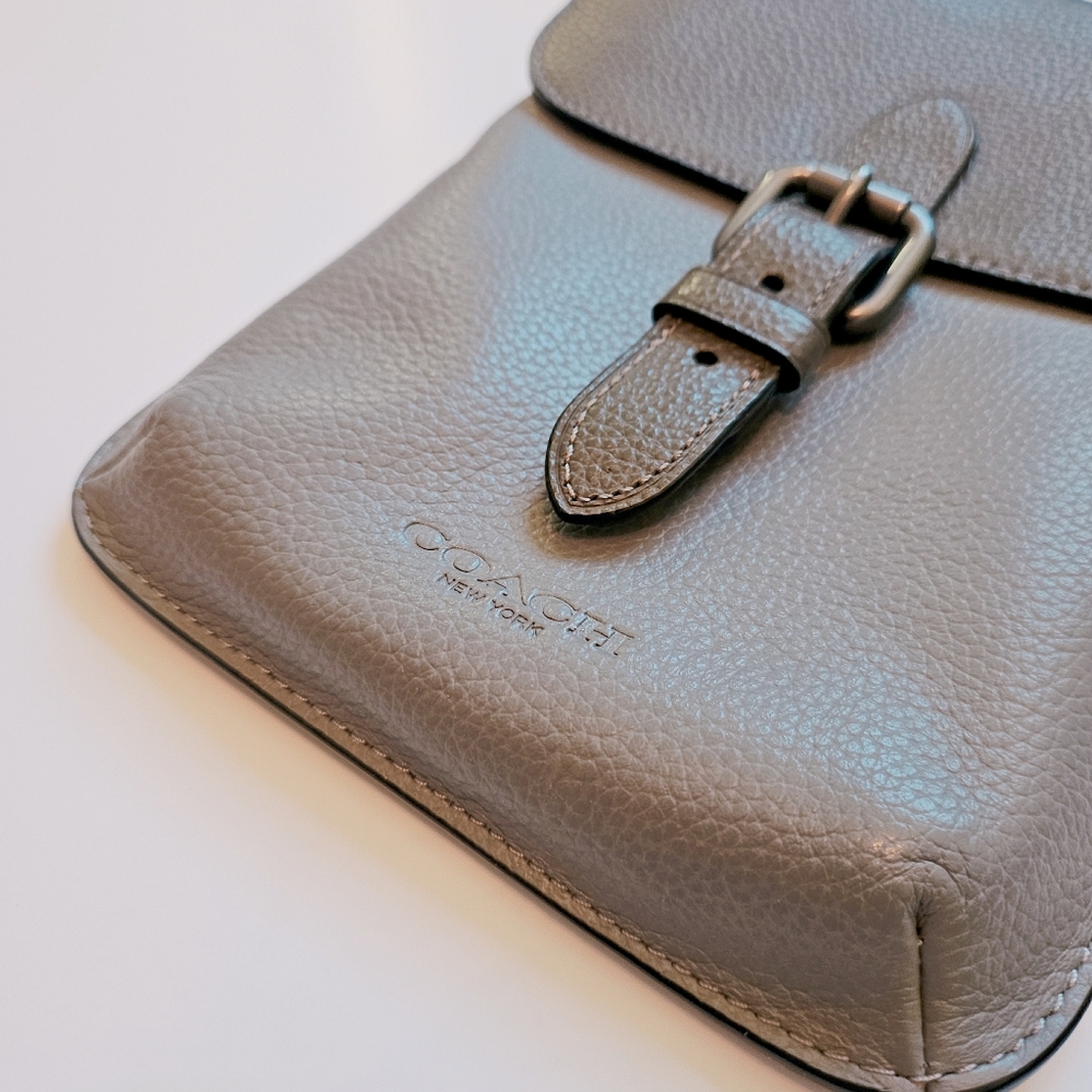 COACH Sleek Leather Small Messanger Men's Bag